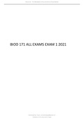 Biod 171 all exams exam 1 2021.(Exan pack)