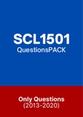 SCL1501 - Previous Question Papers (2015-2020)
