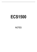 ECS1500 Summarised Study Notes