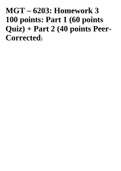 MGT 6203: Homework 3 100 points: Part 1 (60 points Quiz) + Part 2 (40 points PeerCorrected)