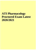 ATI Pharmacology Proctored Exam Latest 2020/2021