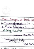 Basic Principles of Pharmacology- PHARMACODYNAMICS Study Notes