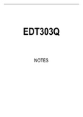 EDT303Q Summarised Study Notes