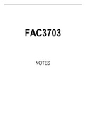FAC3703 Summarised Study Notes