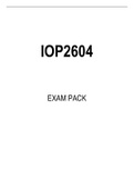 IOP2604 EXAM PACK 2022