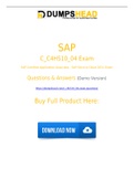 Passing your C_C4H510_04 Exam Questions In one attempt with the help of C_C4H510_04 Dumpshead