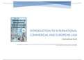 Samenvatting Introduction to International Commercial and European Law, H1 t/m15, ISBN:9789462511712