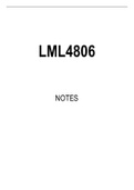 LML4806 Summarised Study Notes