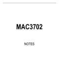 MAC3702 Summarised Study Notes
