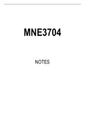MNE3704 Summarised Study Notes
