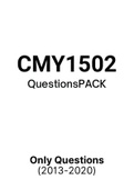 CMY1502 - Past Question papers (2013-2020)