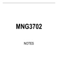 MNG3702 Summarised Study Notes