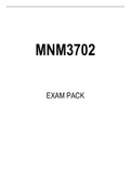 MNM3702 EXAM PACK 2022