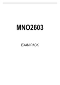 MNO2603 EXAM PACK 2022