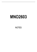 MNO2603 Summarised Study Notes