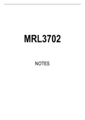 MRL3702 Summarised Study Notes