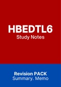 HBEDTL6 - Notes for Teaching And Learning