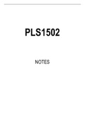 PLS1502 Summarised Study Notes