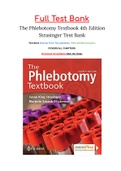 The Phlebotomy Textbook 4th Edition Strasinger Test Bank