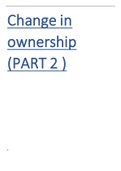 change in ownership (Part 2)