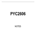 PYC2606 Summarised Study Notes