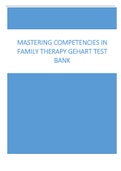 Mastering Competencies in Family Therapy 3rd Edition Gehart Test Bank