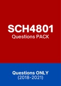 SCH4801 - Exam Questions PACK (2018-2021)
