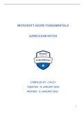  Microsoft Azure Fundamentals Exam Notes