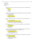 NUR MISC Health Assessment Final Exam Questions and Answers- Lehman College Cuny