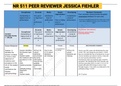 Exam (elaborations) NR 511 PEER REVIEWER JESSICA FIEHLER 