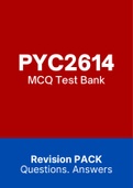 PYC2614 - MCQ Exam Pack (2022)