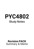 PYC4802 - Notes (Summary)