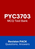 PYC3703 - MCQ Test Bank (2022)