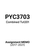 PYC3703 (Notes, ExamPACK, QuestionsPACK, Tut201 Letters)