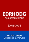 EDRHODG (NOtes, ExamPACK, QuestionsPACK, Tut201 Letters)