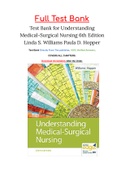Understanding Medical Surgical Nursing 6th Edition Williams Test Bank ISBN: 9780803668980