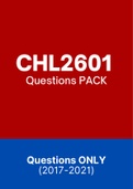 CHL2601 (Notes, ExamPACK, QuestionsPACK)