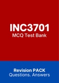 INC3701 - MCQ TestBANK (2022)