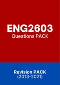 ENG2603 - Exam Prep. Questions (2013-2021)