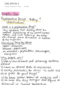 Class notes CAS 254- signs and symptoms of addiction 
