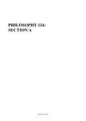 Philosophy 114 content summary