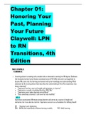 Chapter 01: Honoring Your Past, Planning Your Future Claywell: LPN to RN Transitions, 4th Edition