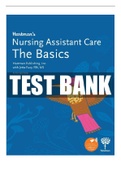 TEST BANK for Hartmans Nursing Assistant Care The Basics 5th Edition Fuzy Test Bank. Contains All 10 Chapters QnA Plus Instructor Manual,