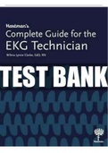 TEST BANK for Hartman’s Complete Guide for the EKG Technician 1st Edition Clarke Test Bank