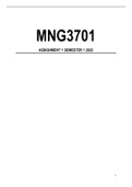 MNG3701 Assignment 1 Semester 1 2022