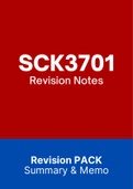 SCK3701 - Notes (Summary)