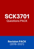 SCK3701 - EXAM Questions PACK (2016-2021)