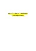 WEEK 3 DRUG Templates Pharmacology 1