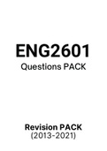 ENG2601 - EXAM Questions PACK (2013-2021) 