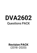 DVA2602 - EXAM Questions PACK (2016-2020) 